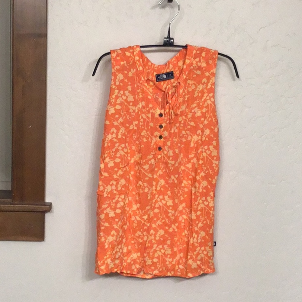 The North Face sleeveless top, M, orange